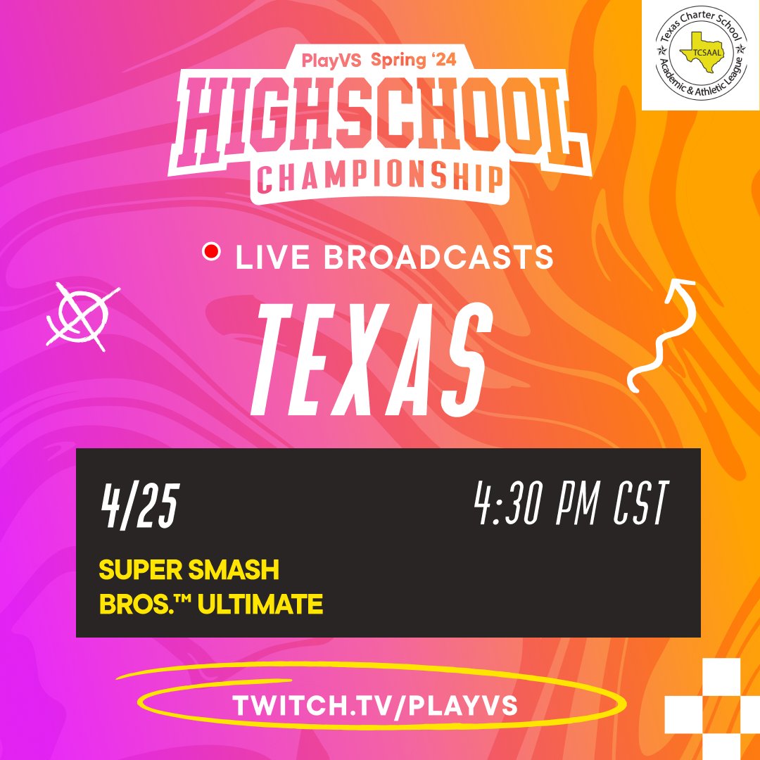 TEXAS, it's time to leave it all on the table. It's Super Smash Bros.™ Ultimate Championship twitch.tv/playvs