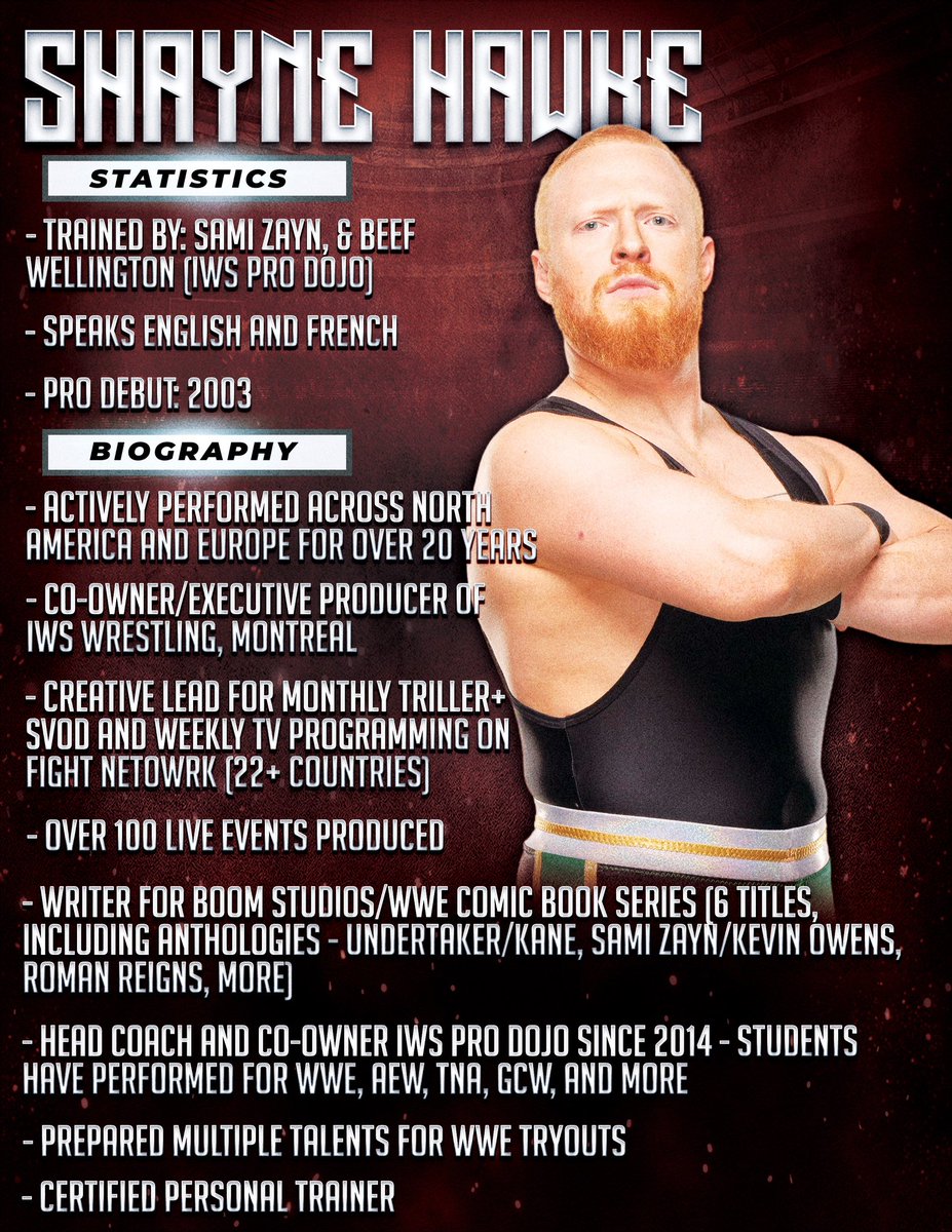 ACCEPTING NEW STUDENTS FOR MAY 2024!!! Join the most successful pro wrestling school in Quebec TODAY! First lesson free. No other school in Montreal gets the results that the @IWSHardcore DOJO will get for you - just ask our graduates! DM for schedule and rates.