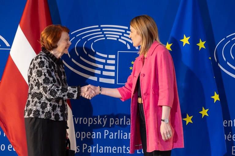 Our Co-chair Madame @VairaVF and President of the European Parliament Madame @EP_President