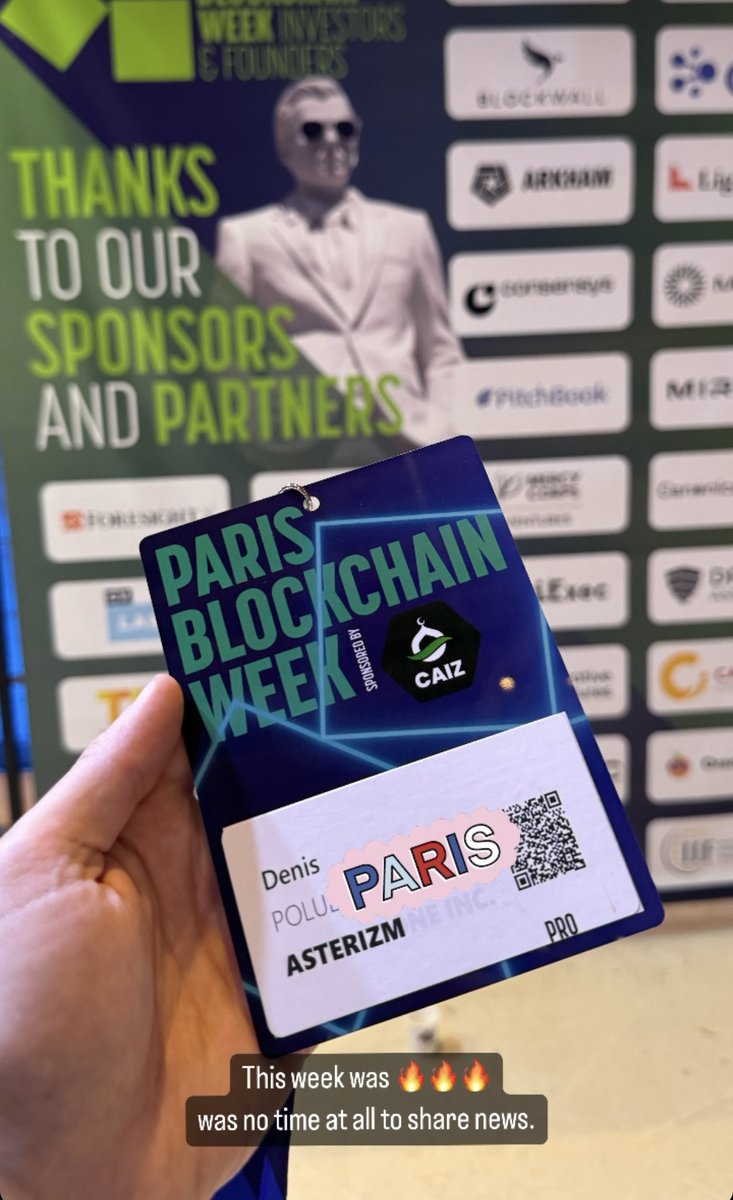 Dear Community, the Asterizm Protocol team has returned to the office after a productive three-week trip. We participated in Paris Blockchain Week🇫🇷, Token2049 🇦🇪, ETH Dubai, and the HK Web3 Festival 🇭🇰. We formed new partnerships and integrations, gained new investors, and…