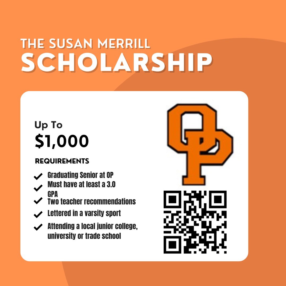 Apply now for the Susan Merrill Scholarship.