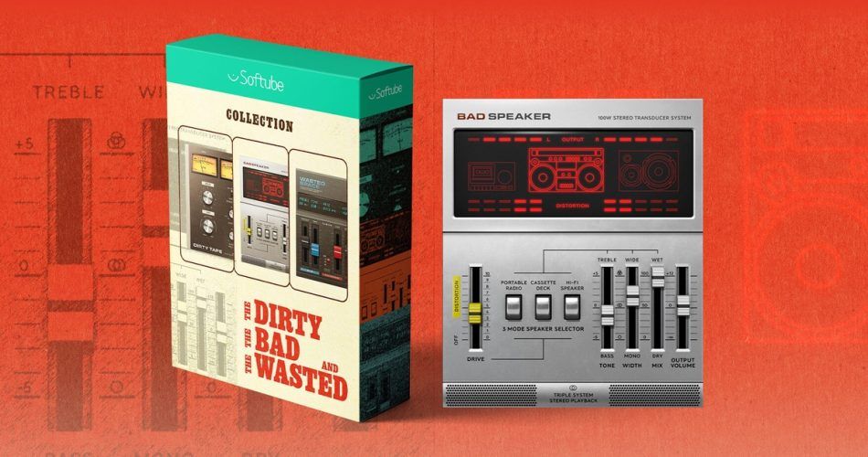 Softube launches Bad Speaker and The Dirty, the Bad, and the Wasted Collection buff.ly/4aPh58a