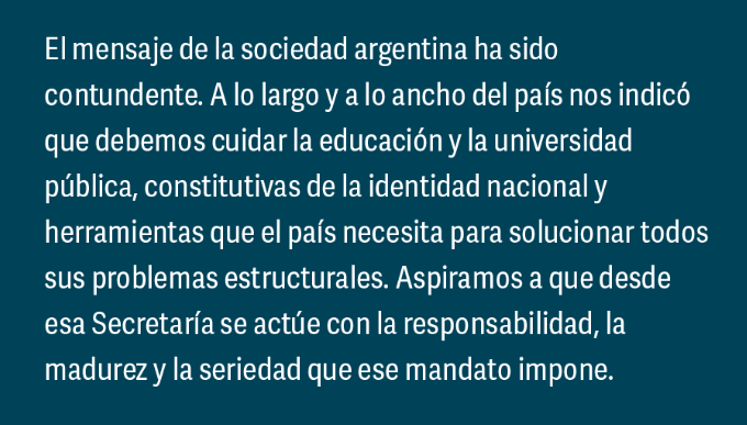 Carta del Consejo Interuniversitario Nacional a la Secretaría de Educación.
#MarchaFederalUniversitaria 📚