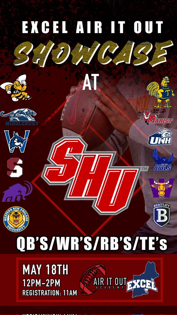We have added more schools to our May 18th Sacred Heart University Showcase!!!! Do not wait to register as spots are filling up fast!!!! Link to register: airitout.substack.com/p/showcase-at-…