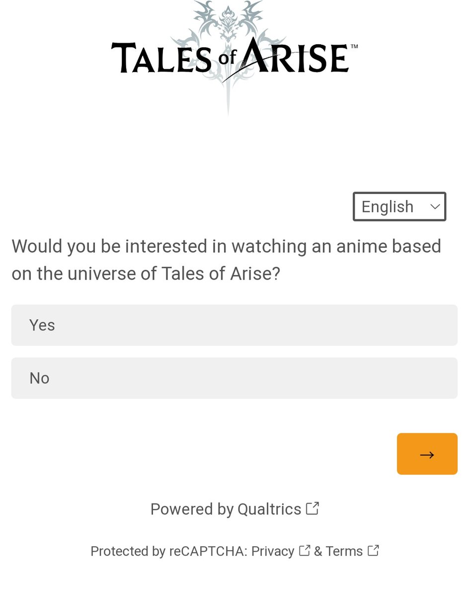 I don't think the tales of anime is coming even tho there was a WHOLE ASS FORM for it. I will be hopeful tho