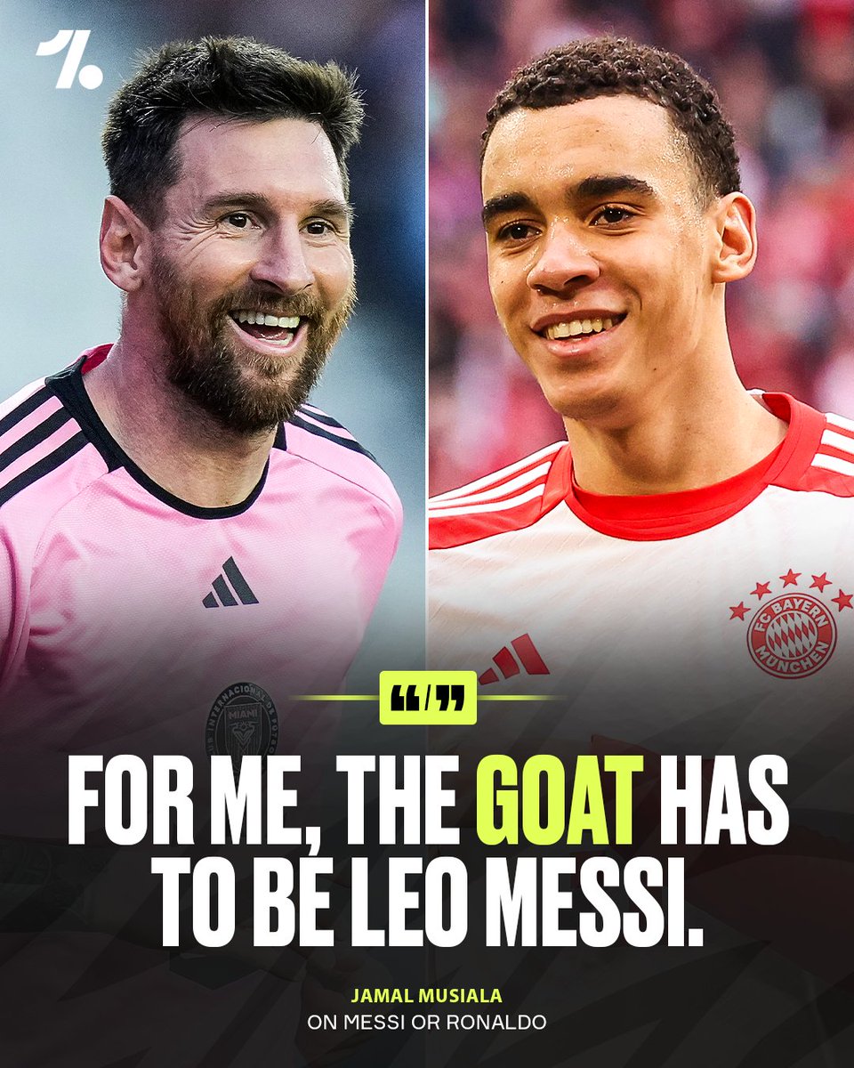 Jamal Musiala revealed that Lionel Messi is his GOAT 🐐🔥