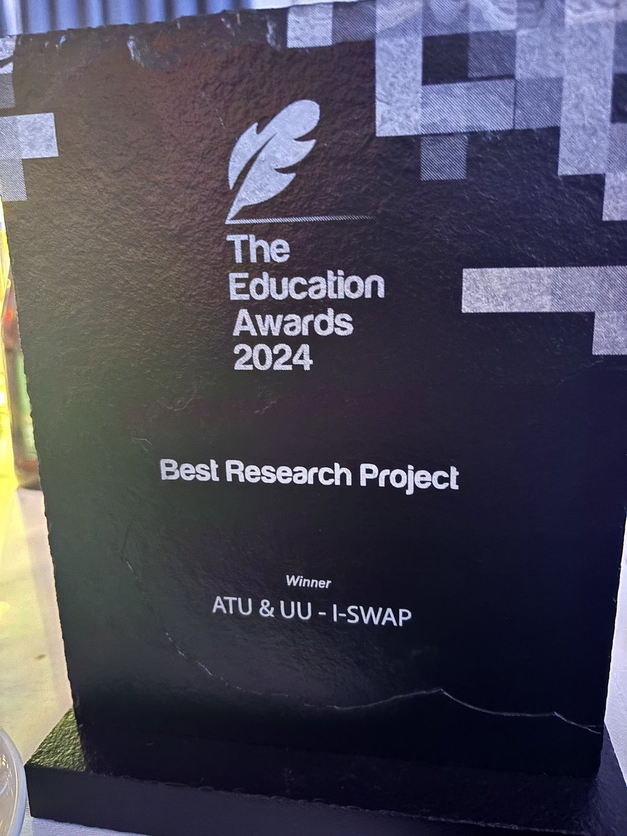 Absolutely delighted to win Best Research Project <a href="/EDUAwardsIRL/">Education Awards</a> for <a href="/i_SWAP_/">i-SWAP (Irish Student Wellbeing & ADHD Project)</a>  project! <a href="/UlsterUni/">Ulster University</a> @ulsterunimed <a href="/ATUDonegal_/">ATU Donegal</a> <a href="/hea_irl/">HEA</a> Thanks to everyone who contributed to this important research <a href="/LouiseMcB_lyit/">Louise McBride - Be Kind 💚💛</a> <a href="/profsiobhanon/">Siobhán O'Neill (she/her)</a> <a href="/columwalsh/">colum walsh</a> <a href="/Natasha39194826/">Natasha Brown</a> <a href="/jamessween26837/">jamessweeney171</a>