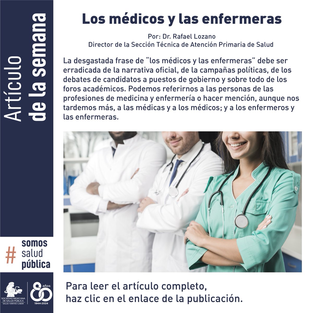 En el siguiente #ArtículodelaSemana 📄, el @DrRafaelLozano nos comparte su experiencia durante el foro “Punto de Partida para el Fortalecimiento del Sistema de Salud 2024-2030: Del sistema a la formación”. No te pierdas el artículo completo en⬇️ eleconomista.com.mx/opinion/Los-me…