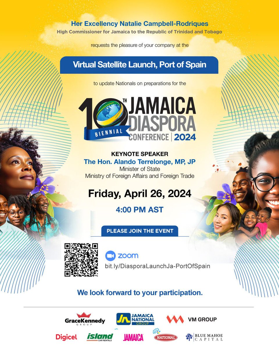 🚀 Join us this Friday at 4 PM AST live from Port of Spain for a pivotal Jamaican Diaspora Conference briefing! A special edition for Jamaicans in the region, focusing on business opportunities & collaborative potential. 🔗bit.ly/DiasporaLaunch… 🇯🇲 #DiasporaHomecomingja