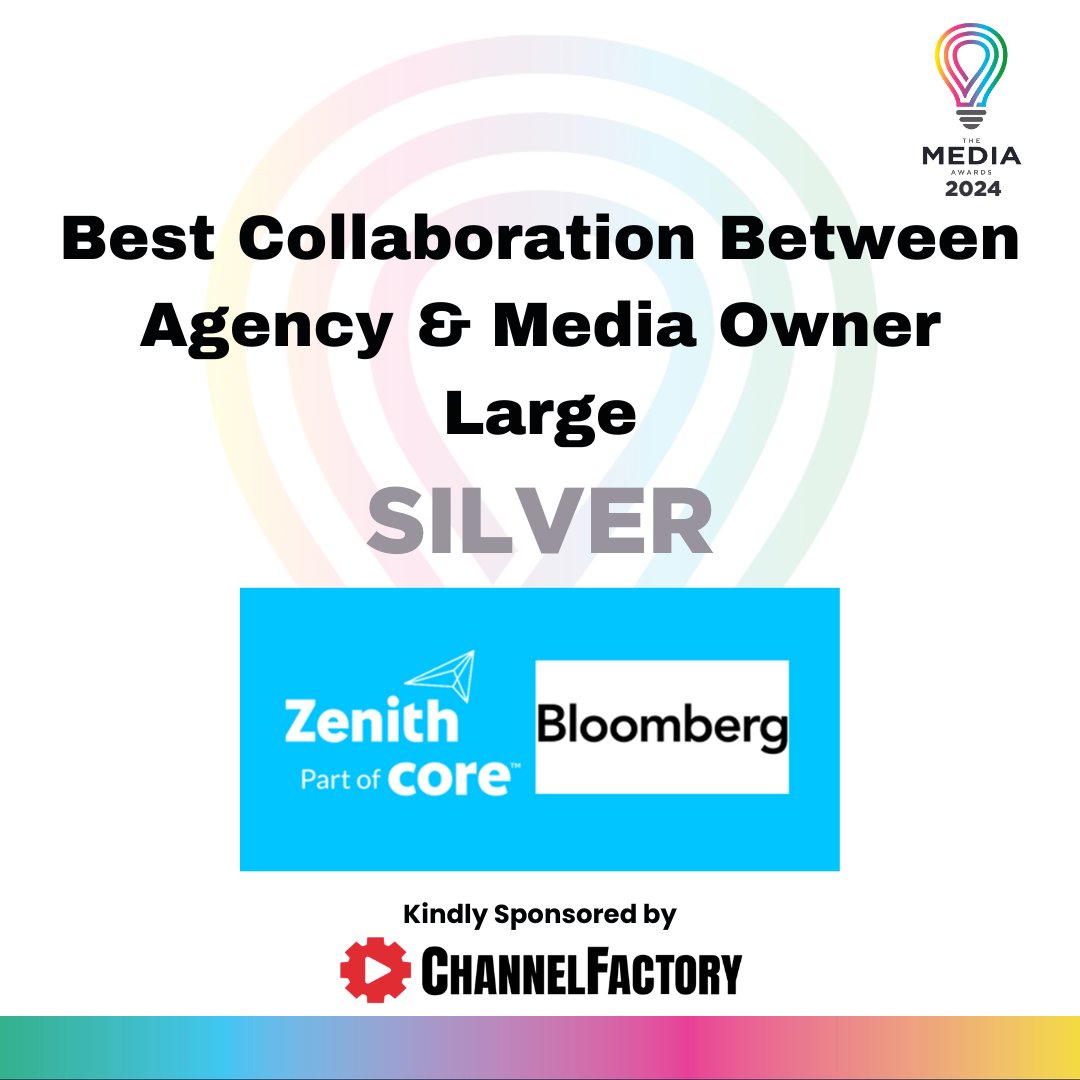 <a href="/zenithireland/">Zenith Ireland</a> <a href="/Bloomberg/">Bloomberg</a> takes the Silver in the Best Collaboration between Agency and Media Owner Large category at the Media Awards 2024 sponsored by <a href="/Channel_Factory/">Channel Factory</a> Congratulations!!!!!
#mediaawards24 #awardnight #awardceremony #mediaawards #MA24