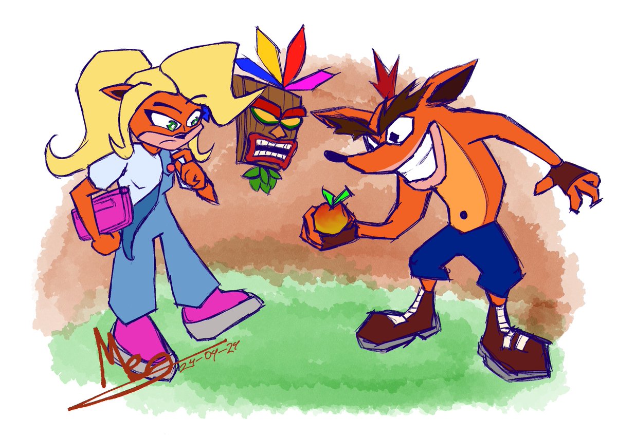 Crash bandicoot will go to the store and loot the wumpa fruits 🍎🍎🍎