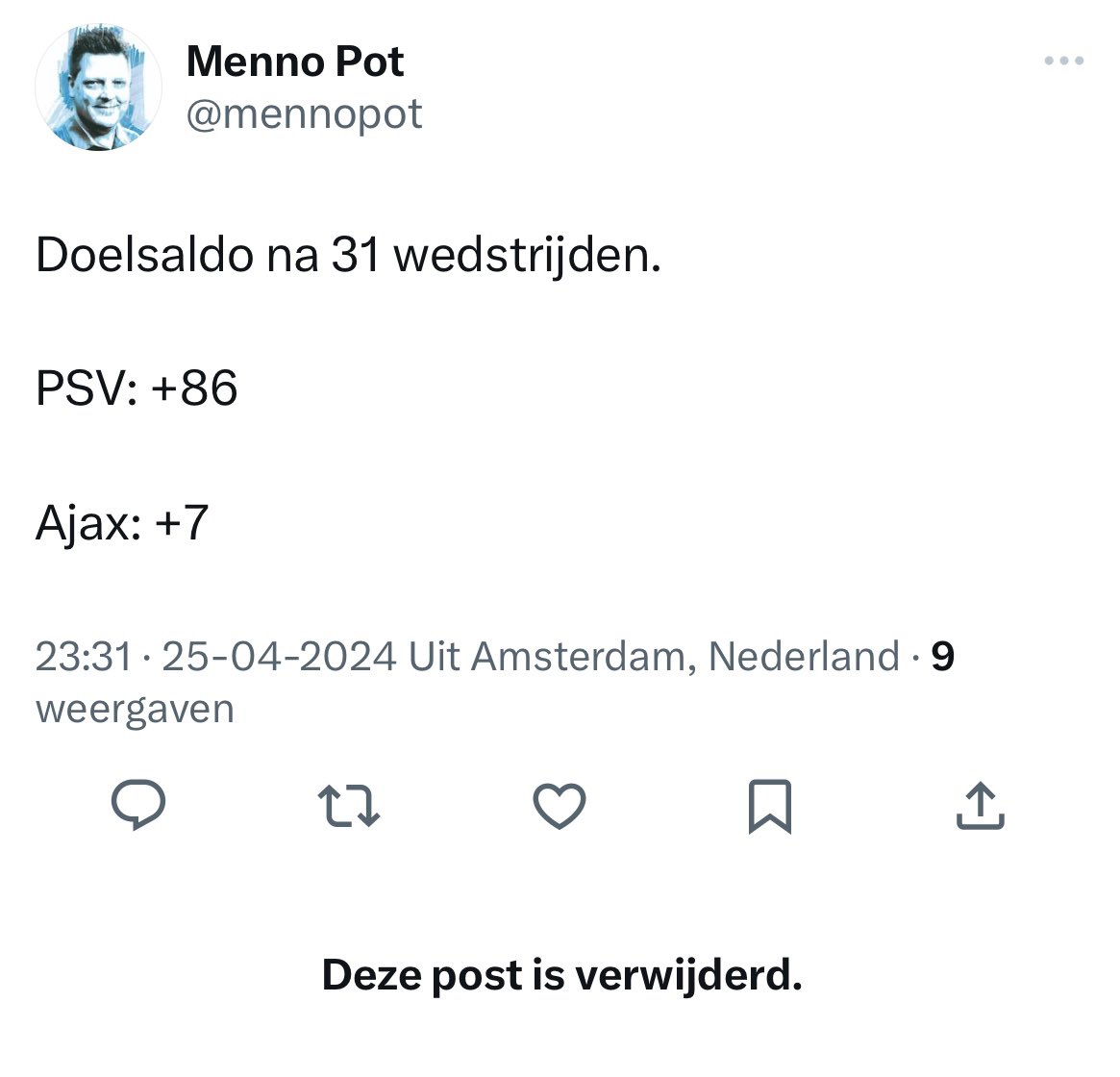 PSVpics's tweet photo. @mennopot hoezo verwijderen? Is toch genieten 😂 #psv #ajax https://t.co/qoUAhM97Od