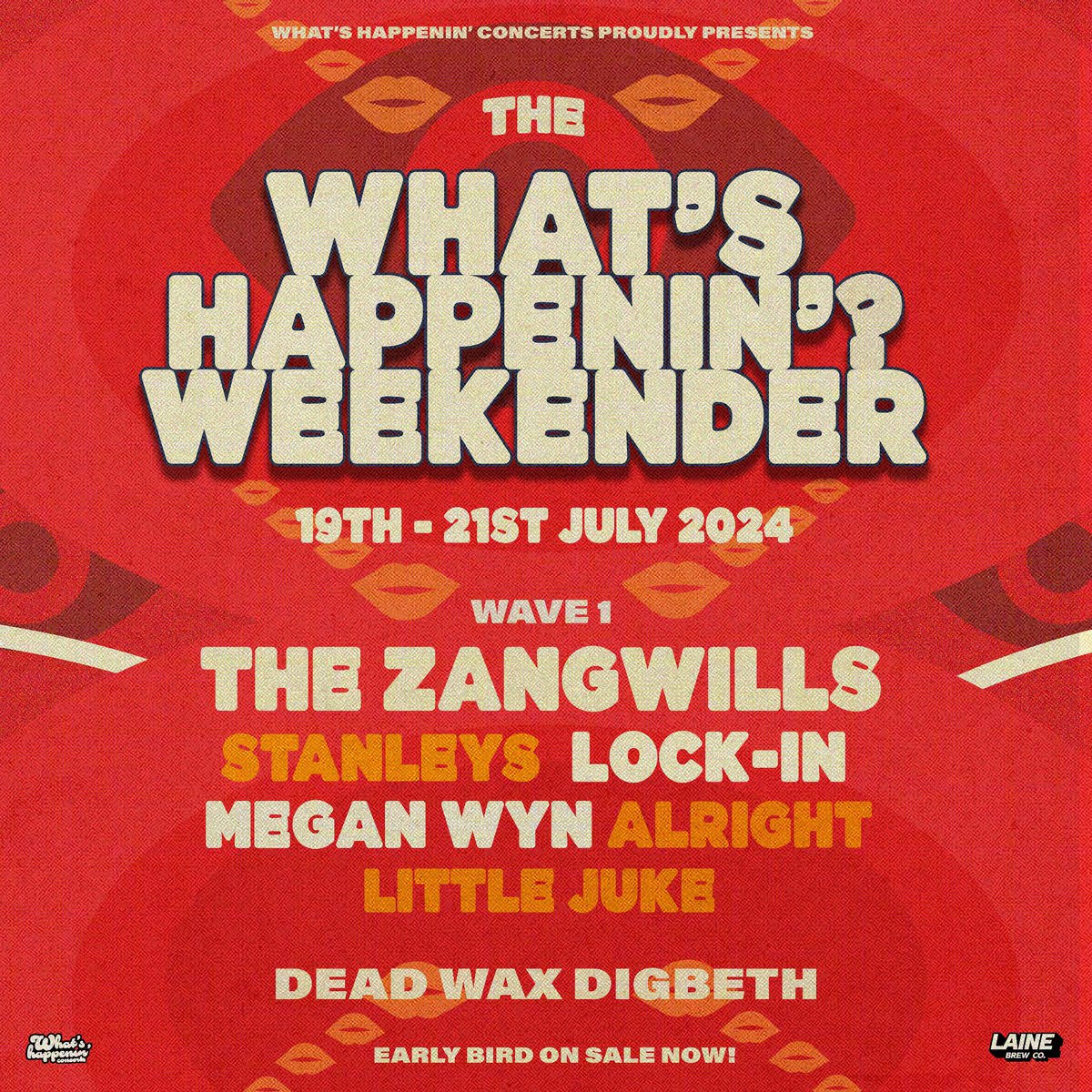 We’ll be making our return to Birmingham this July for What’s Happenin’? Weekender 🕺 Get your tickets now: skiddle.com/e/37884206