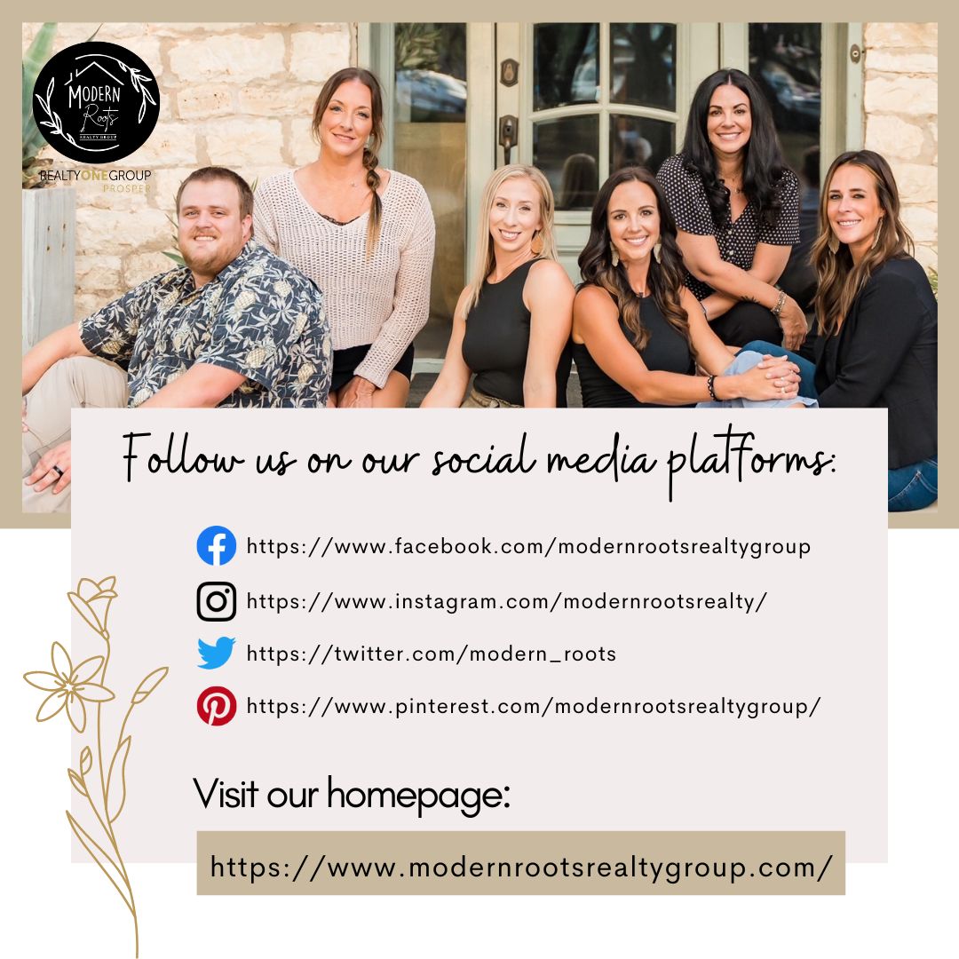 Your next chapter starts here! Follow along for a daily dose of property magic, expert insights, and plenty of smiles along the way! 🏡✨

#followus #modernrootsrealtygroup #freehomevaluation #rootforeachother #atxrealestate #atxrealtor #realestate #realtor #kyle #buda