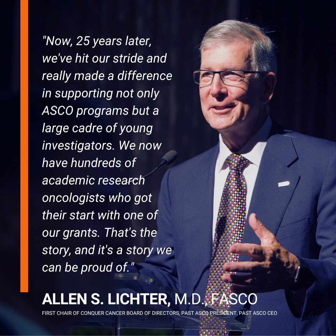 As Conquer Cancer celebrates 25 years, CEO Nancy Daly, MS, MPH, and Allen Lichter, MD, FASCO, discuss its history, successes and hope for the future. Read the article today. brnw.ch/21wJbIL