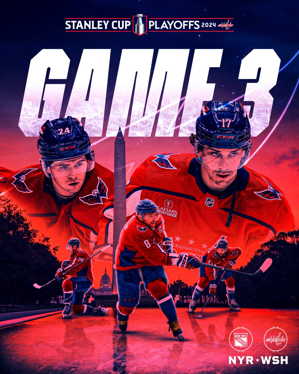 The postseason returns to the District 🔜 #ALLCAPS | #StanleyCup Playoffs