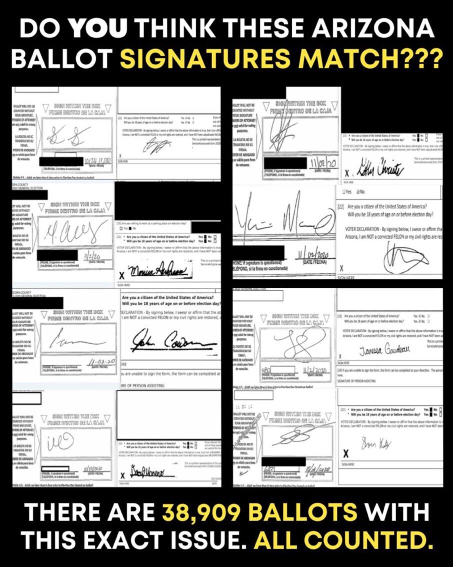 🚨🚨 ELECTION FRAUD 🚨🚨 BALLOT FRAUD IN ARIZONA ALMOST 40,000 BALLOTS WITH THIS SAME ISSUE. ELECTION FRAUD RAMPANT EVERYWHERE!! REPUBLICANS MUST STEP UP AND DO SOMETHING!! DO YOU AGREE?