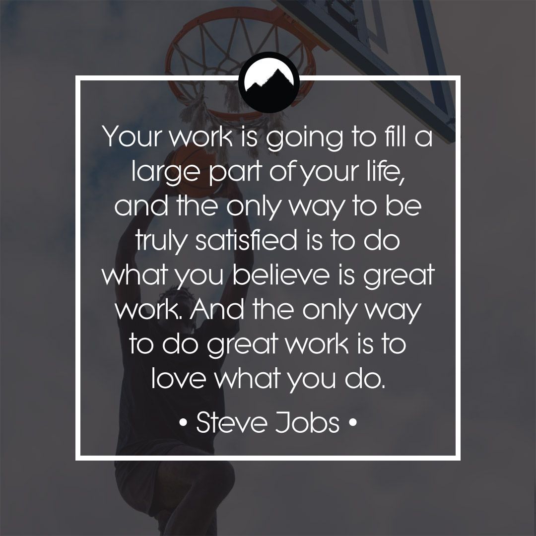 'Your work is going to fill a large part of your life, and the only way to be truly satisfied is to do what you believe is great work. And the only way to do great work is to love what you do.' - Steve Jobs

#commerciallending #peakperformer #peakbusiness #peakcapital