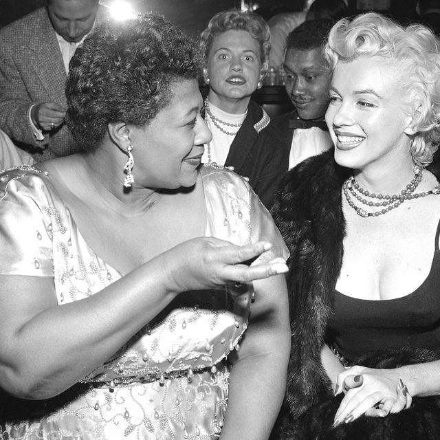 Birthday remembrance the supremely talented #EllaFitzgerald Marilyn was a huge fan of Ella’s & the two became friends.