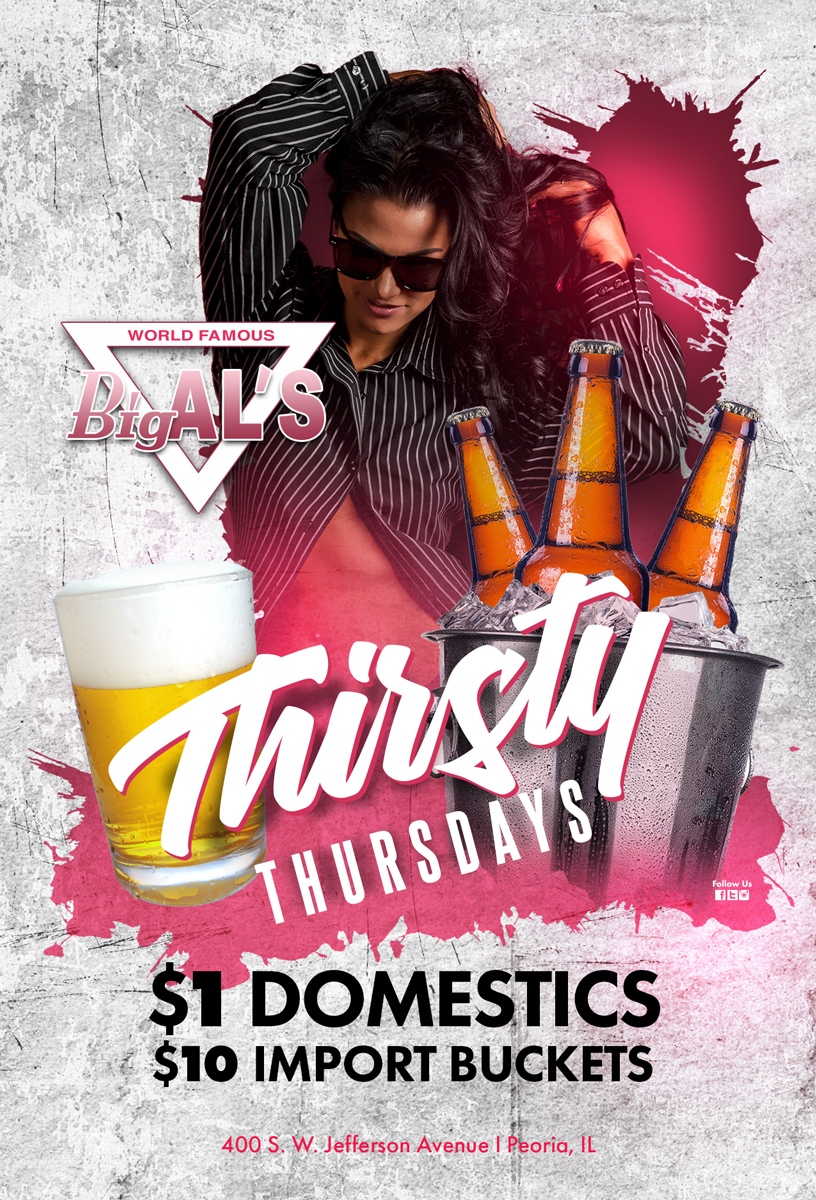 #thirstythursday #collegenight #amateurnight
It's a TRIFECTA OF FUN!
Get down here and party with us!
$1 Domestics & FREE COVER with your College ID💋💋💋
.
.
.
#bigalsspeakeasy #peoriaIL #IllinoisStripClubs #PeoriaStripClubs #thingstodo