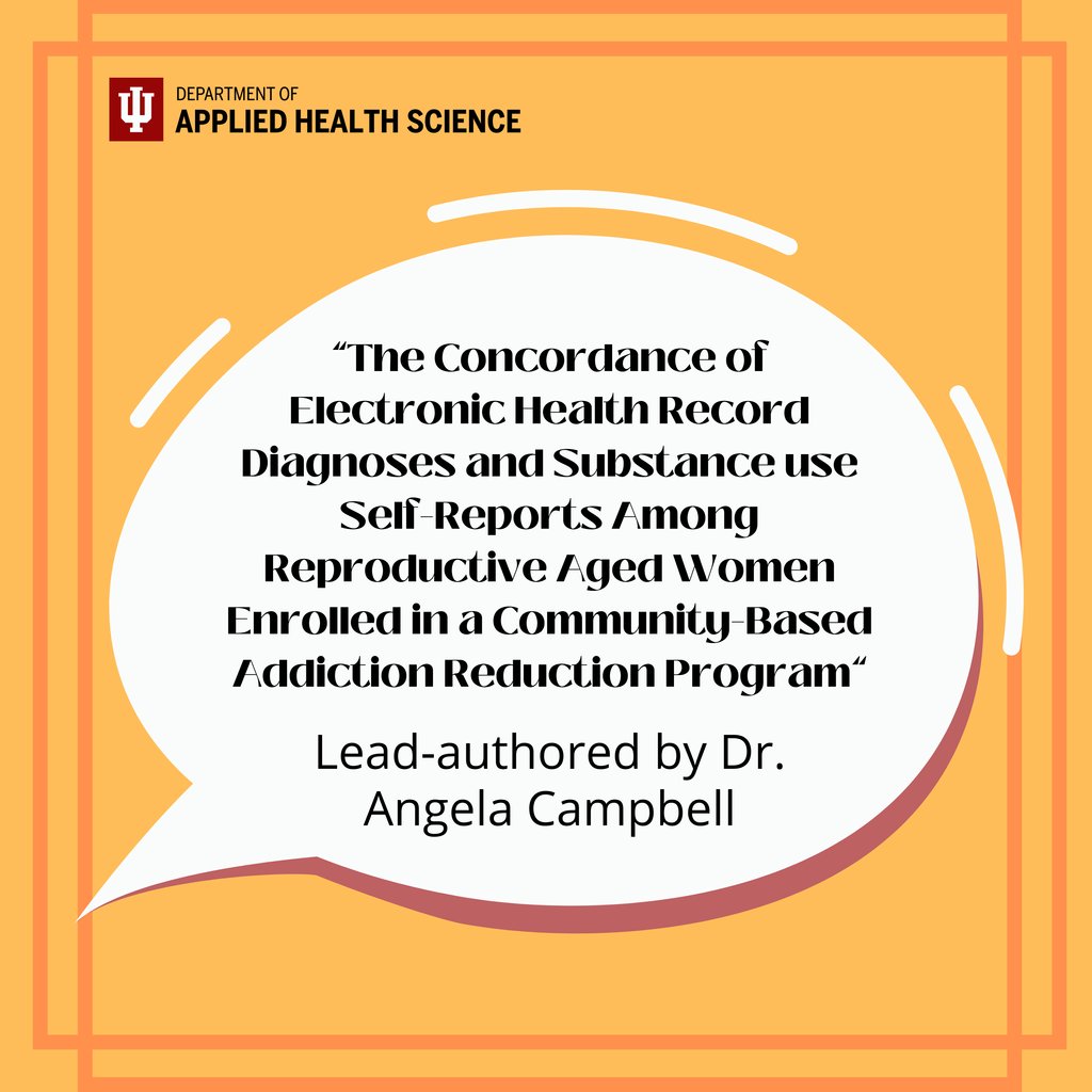 This new paper is lead-authored by Dr. Angela Campbell, Assistant Professor in the IU School of Public Health. Be sure to check it out! pubmed.ncbi.nlm.nih.gov/38528783/ #Community #AddictionReduction