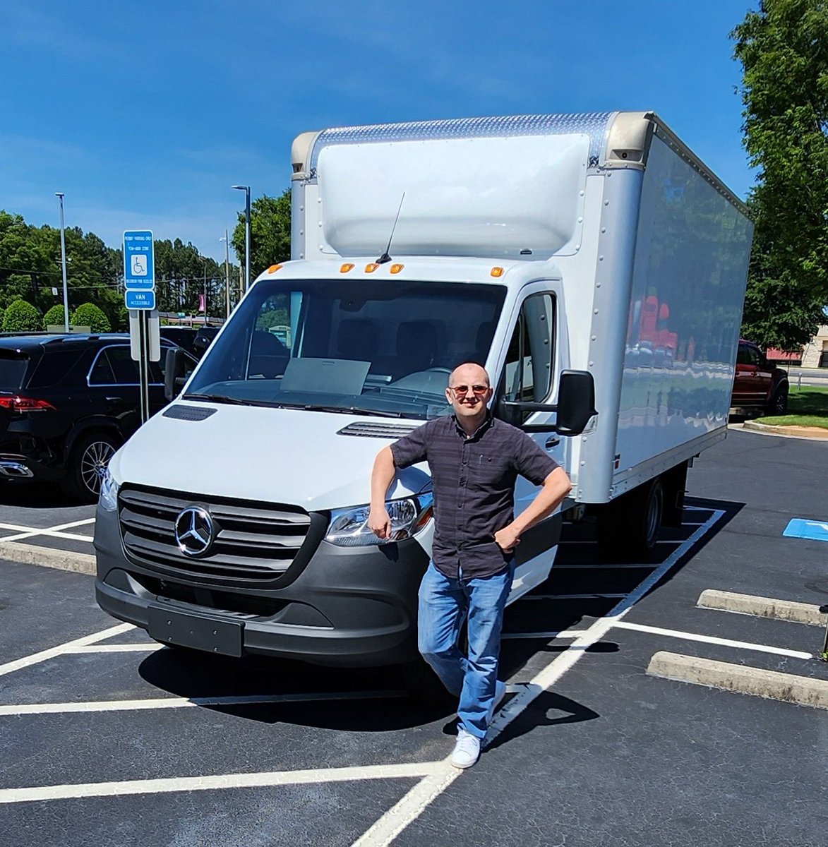 Another happy customer with his 2024 Mercedes-Benz box truck