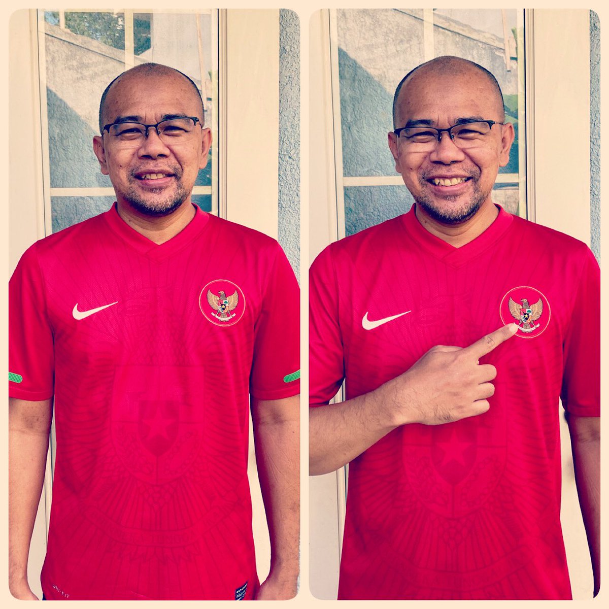 dickypsy's tweet image. Drop foto lama ber-jersey timnas. Garuda di dadaku.