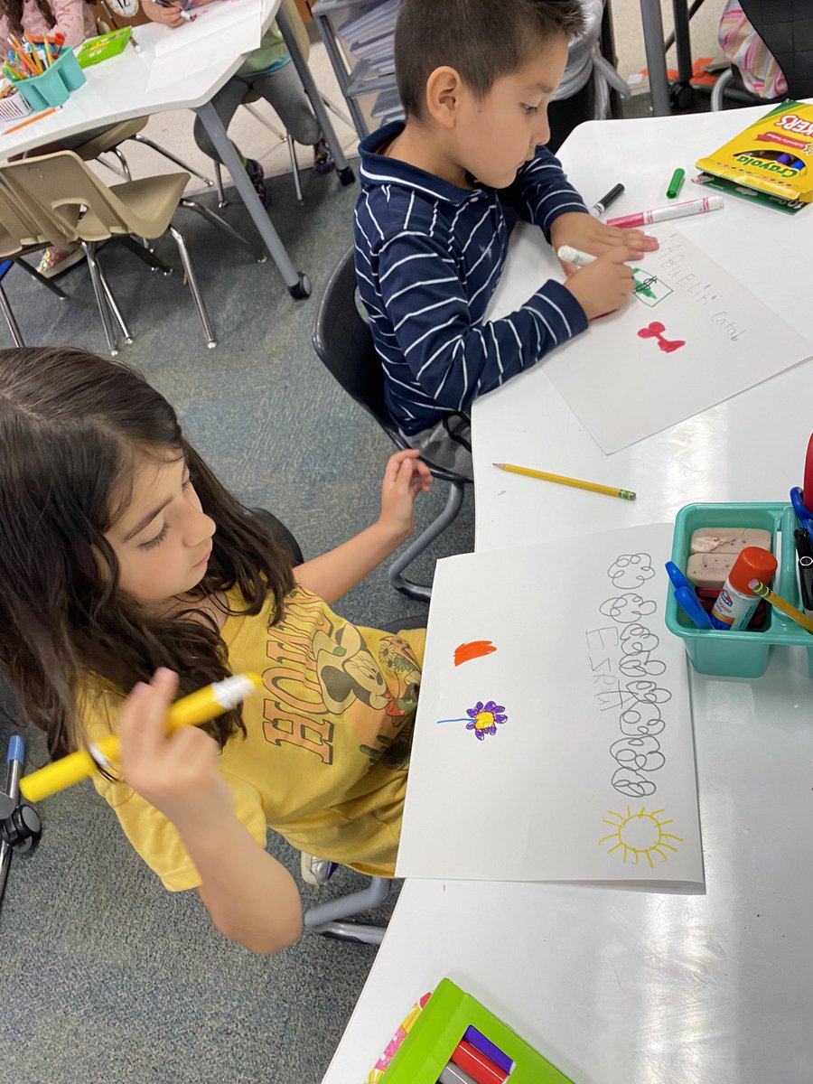 E is for encouragement! So many kind and encouraging words shared today! / Escribimos notitas con lindos mensajes  🤩 #KínderEsMaravilloso #Encouragement #WilsonWay