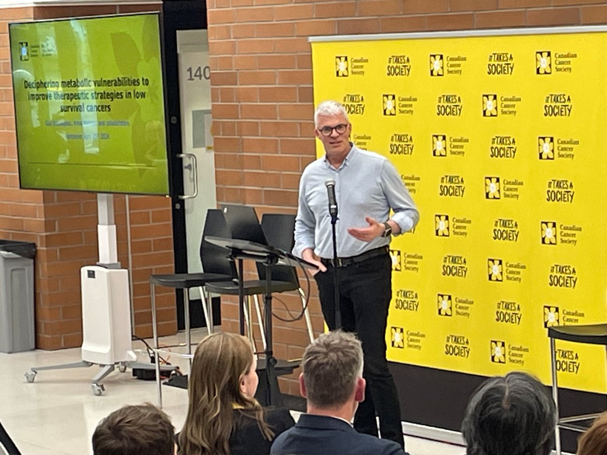 Dr Guy Sauvageau talks about their Breakthrough project co-funded by @cancersociety and the Lotte & John Hecht Memorial Foundation to study a novel non-toxic cancer therapy based on 2 compounds that kill cancer cells without affecting normal ones.