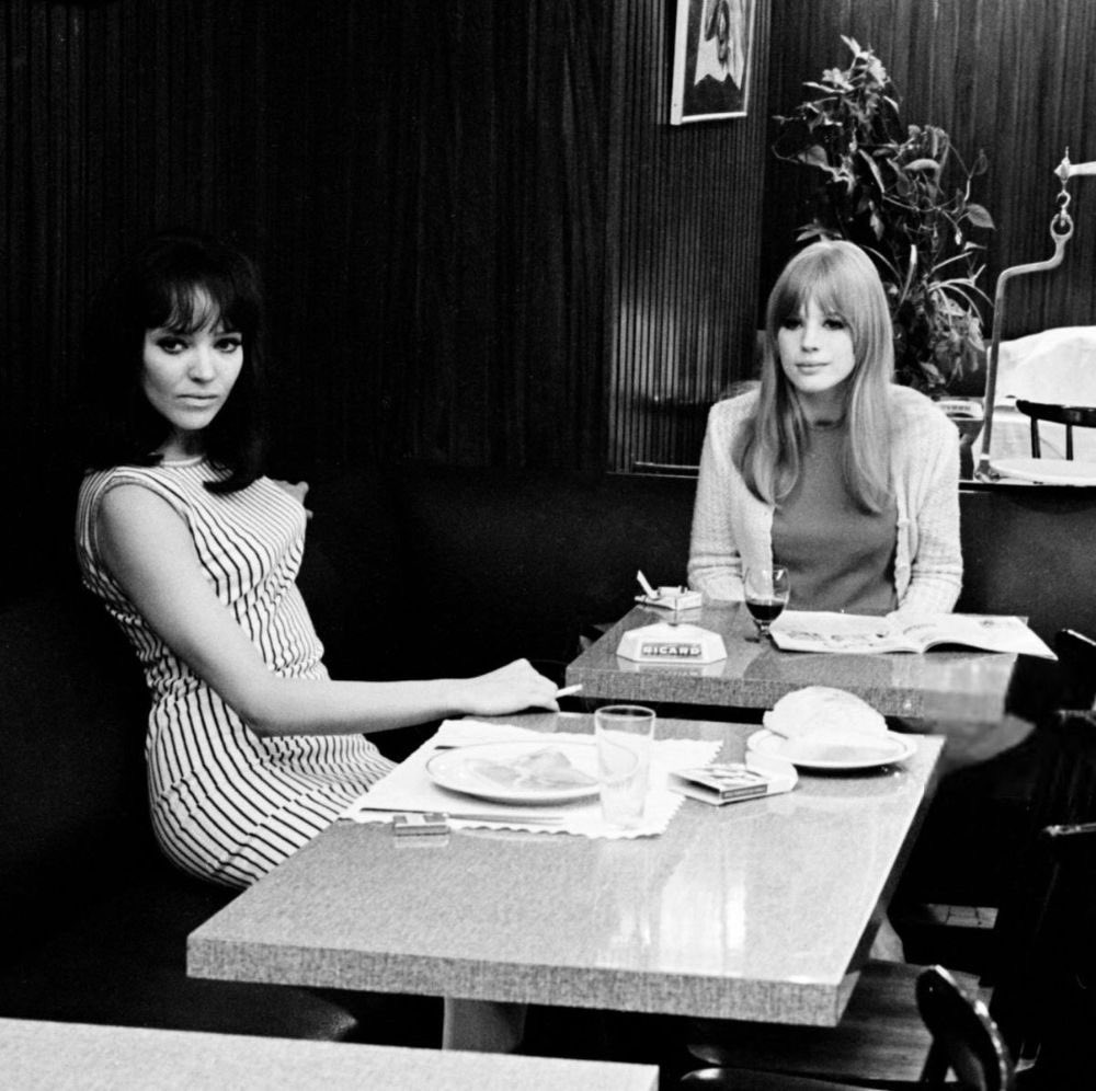 Anna Karina and Marianne Faithfull, 1967