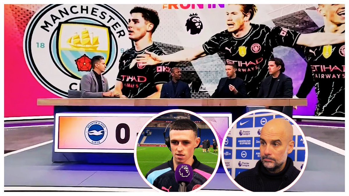 #manchestercityrealmadrid  City vs Brighton 4-0 De Bruyne goals Phil Foden interview Pep Guardiola interview Man City vs Brighton 4-0 youtu.be/-uke-maAhQI