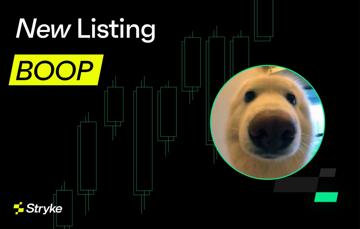 ⚡New CLAMM Listing $BOOP @boopthecoin Trade boop: stryke.xyz/en/trade/arbit… boop is the coin. boop is the ticker. boop is the action. boop is the mantra. boop is now live on Stryke! Read all about it in our blog post here: blog.stryke.xyz/articles/now-l…