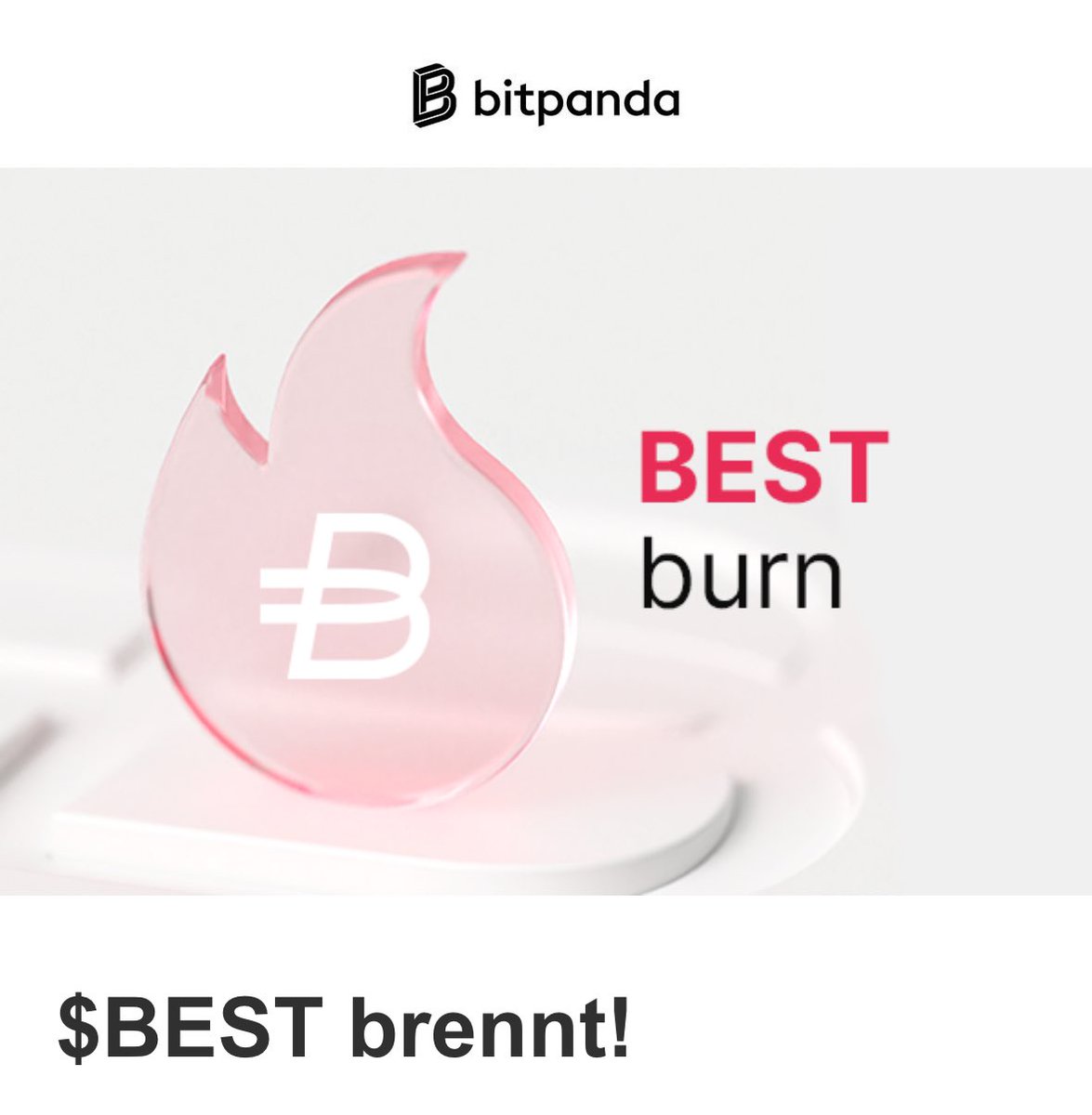 hakobert's tweet photo. Es war wieder soweit 🔥 Der letzte Donnerstag des Monats and it’s #BESTburn time! Diesmal mussten 5.436.360 #BEST Token‘s von #Bitpanda im Wert von 2.550.740 € dran glauben. Danke an das „Brandstifter“ Team in #Wien ;) https://t.co/SECw8w6QPb