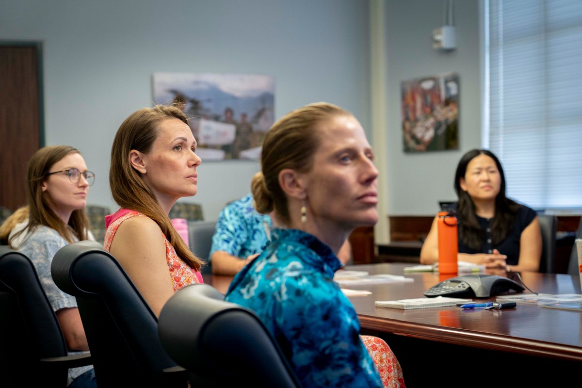 .@NCDMPH's Science Director, Dr. Kaitlin Lovett, recently visited @CFEDMHA to discuss potential areas of collaboration in alignment with @INDOPACOM priorities. Thank you for the productive visit 🤝