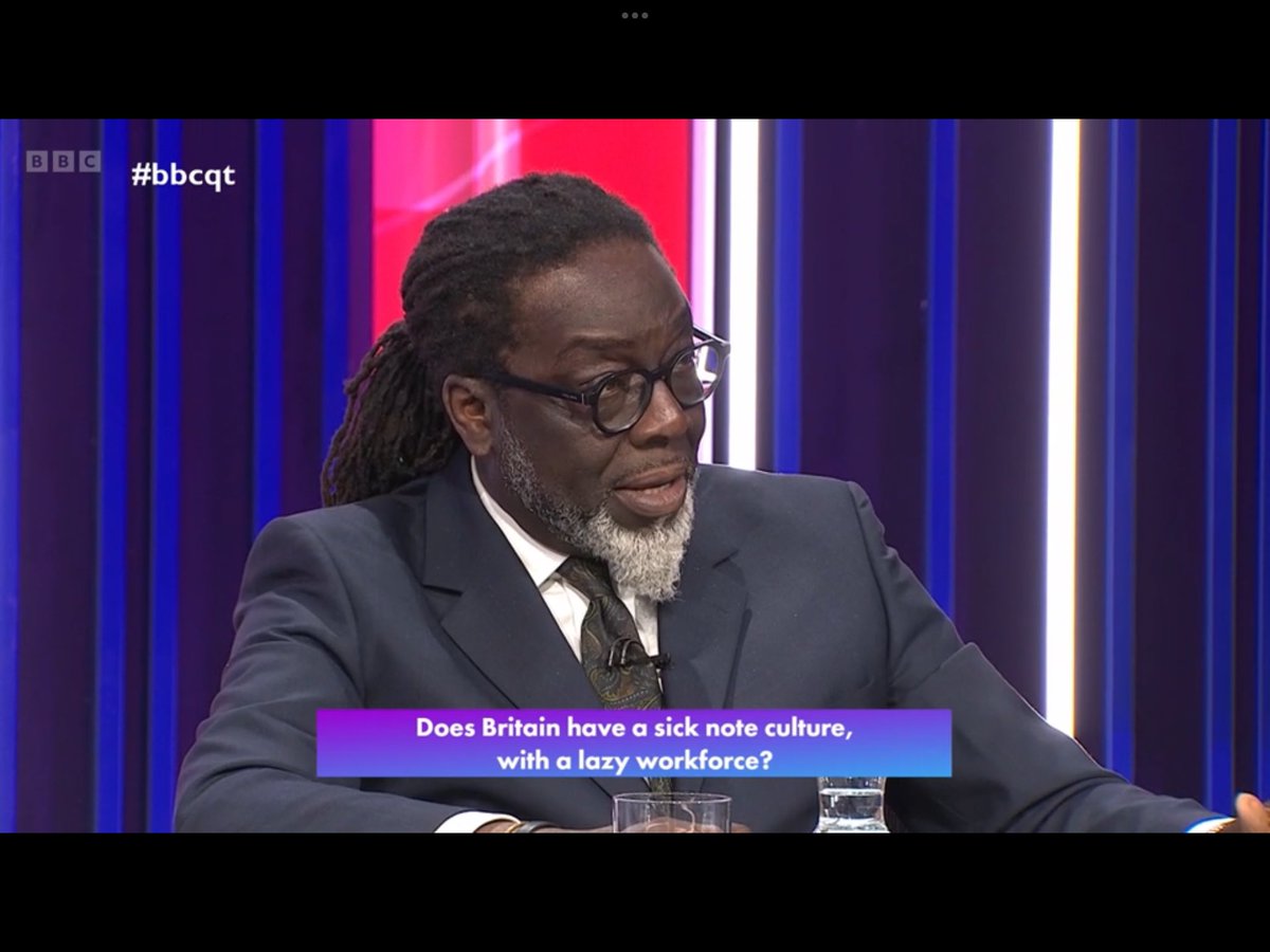 So good to see this bloke back on Question Time. Victor Adebowale is an absolute class above. Considered, compassionate, articulate and straight talking. #bbcqt #bbcquestiontime #victoradebowale