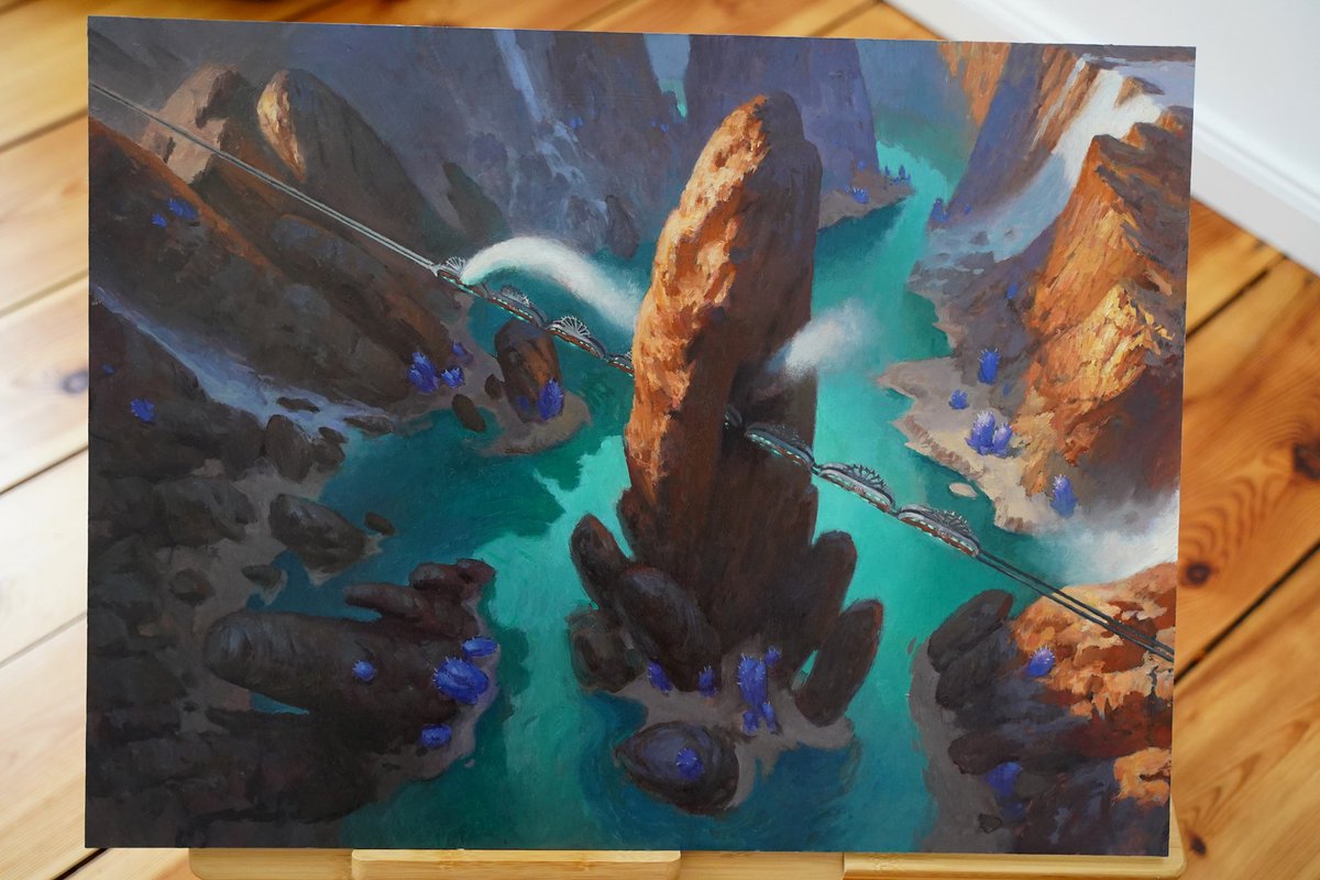 Ending tonight in Magic art auction 10pm eastern USA time Consuming Ashes by Campbell White mtgart.auction/consumingashes 11pm Island by @AdamPaquette mtgart.auction/islandotj