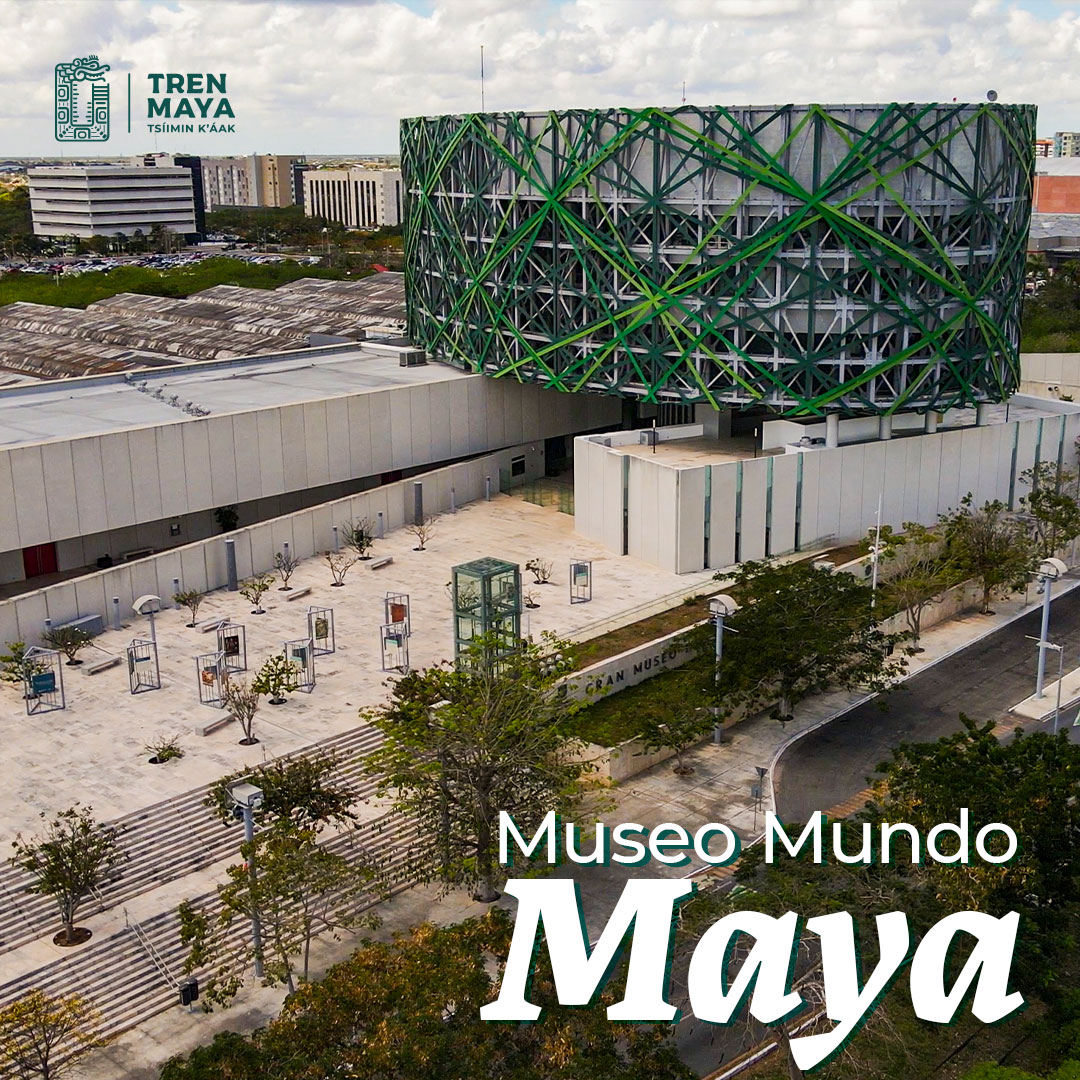 En tu visita a Mérida no dudes en conocer El Gran Museo del Mundo Maya 🏛️ donde podrás conocer más sobre la #CulturaMaya en el estado, además de ser un espacio cultural moderno y de vanguardia, considerado como uno de los más importantes de América Latina.