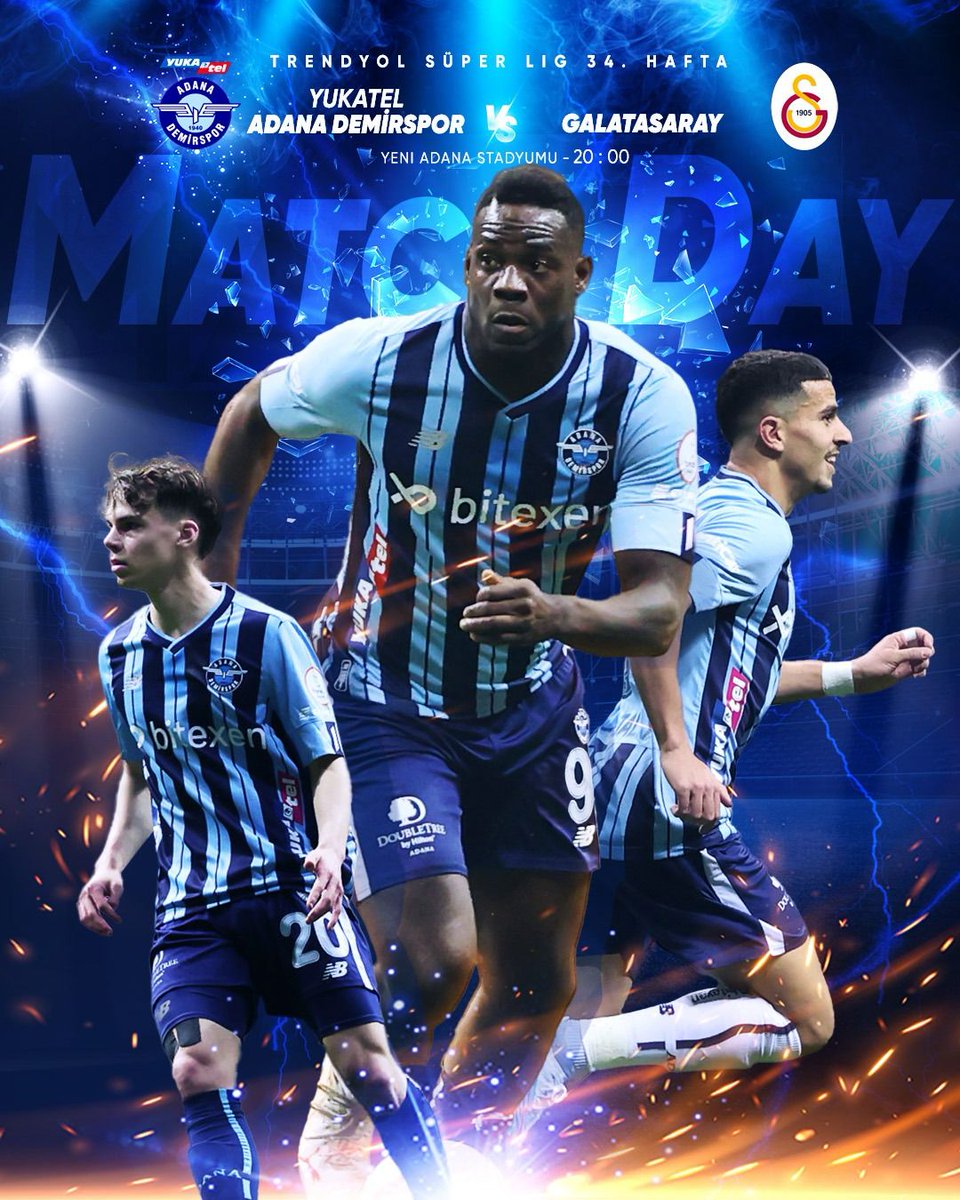 AdsKulubu's tweet photo. 👊 MAÇ GÜNÜ👊
🏆 Trendyol @superlig 34.Hafta
🆚 Galatasaray
🕘 20.00
🏟 Yeni Adana Stadyumu
📲 #ADSvGS https://t.co/KUpOgXaVNu