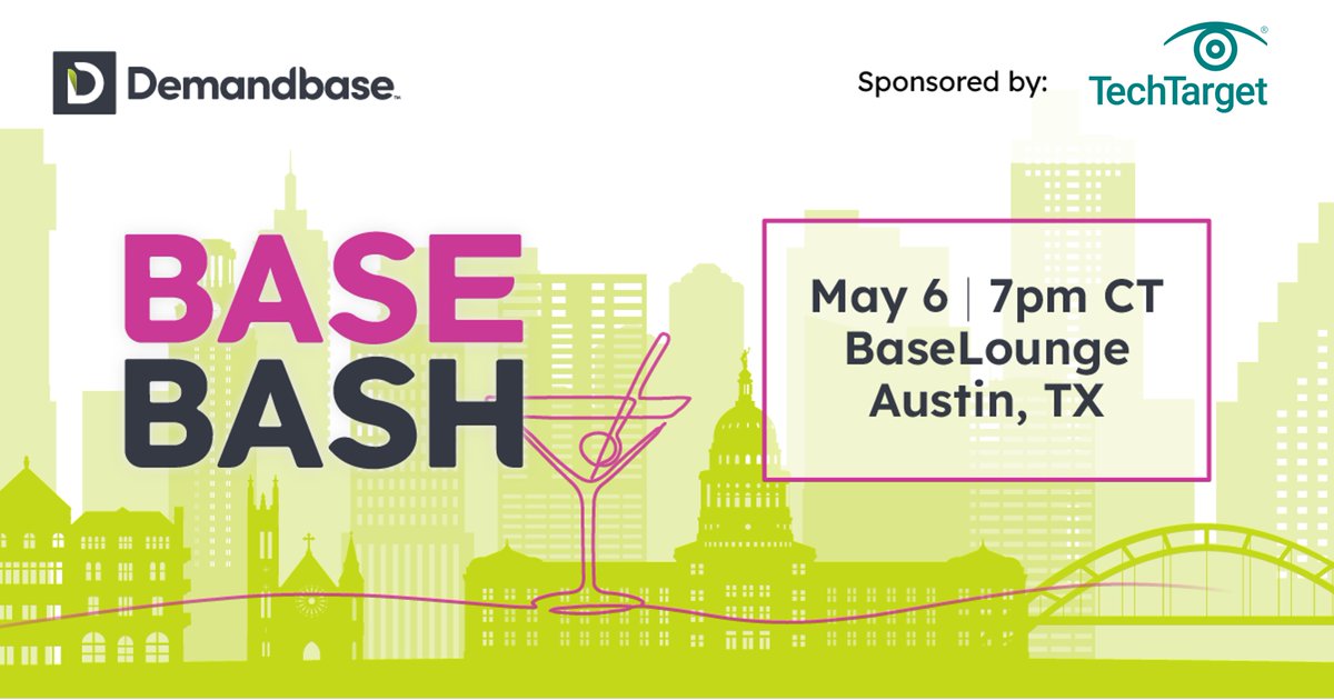 On May 6th help us celebrate day 1 of Forrester's B2B Summit at Base Bash for food, drinks, live music, and more fun 🎉 We can't wait to see you there! Head here to get your free ticket 👉 bit.ly/3QiiNqr #ForrB2Bsummit #b2b #austin