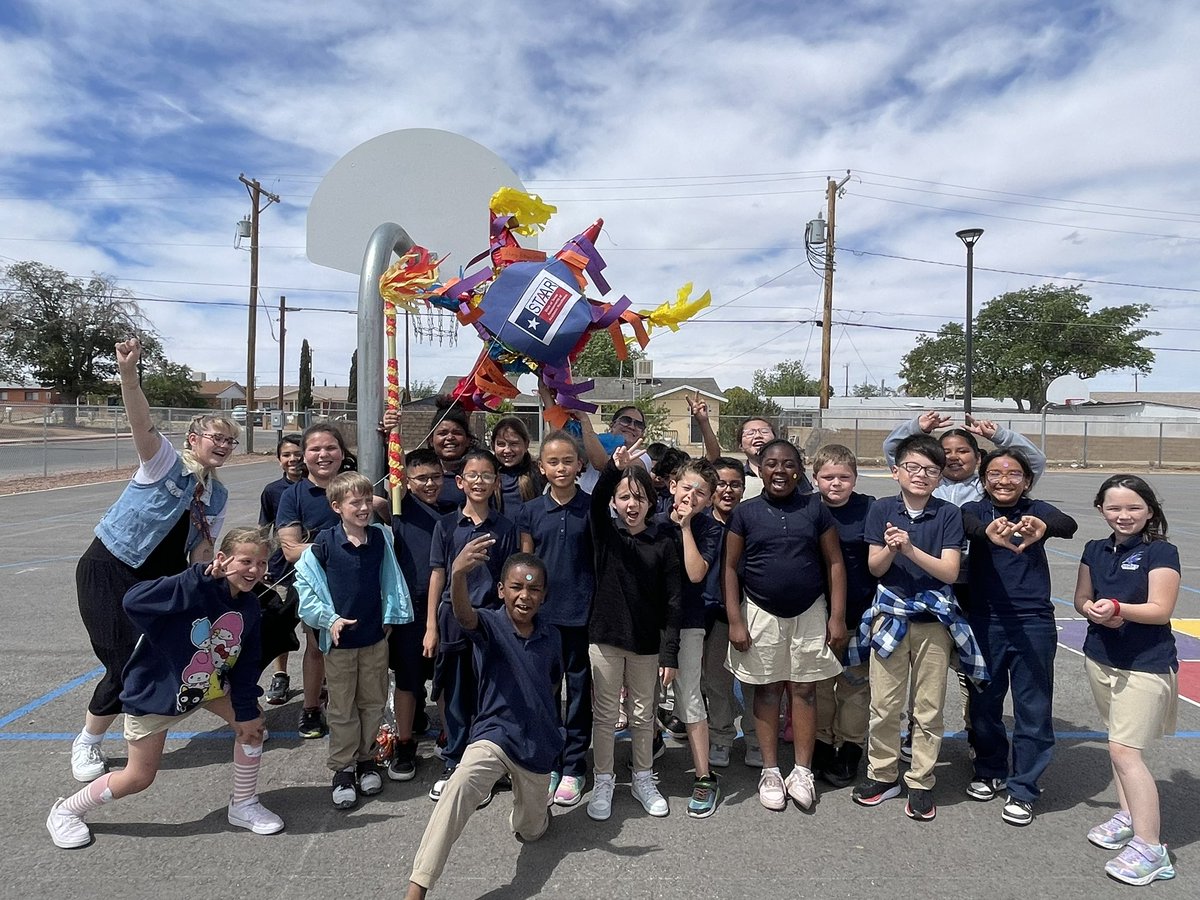 Our 3rd Grade students put all of their STAAR fears and apprehensions ont he STAAR piñata! Then after the STAAR, they literally beat the STAAR and all their fears! Great job 3rd grade! 👏🏼 @EPISDAcademics @bobbyjoehillep #ItStartsWithUs #BeatTheSTAAR