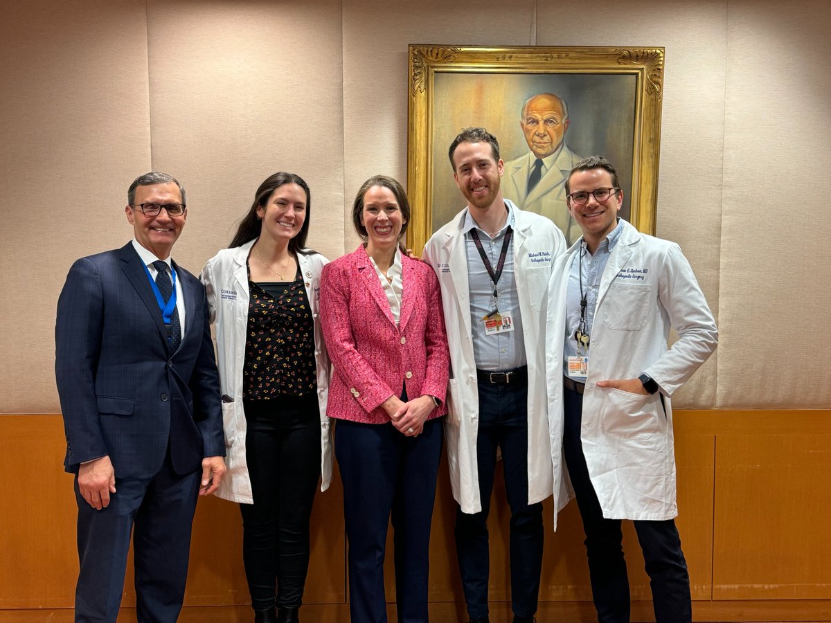 Wonderful to welcome Dr. Kathyrn McCarthy, spine surgeon from Leatherman for @OrthoColumbia grand rounds visit. Talk today on 'Lessons learned' gave pearls and pitfalls to EVERYONE! Thx for joining us! @Inside_TheMatch @MSOSOrtho @NASSspine