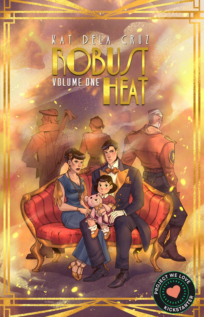 One week left to back my self-published indie comic, Robust Heat Vol 1 with the KS exclusive gold cover! This is the cover art and will have spot gold foiling. Link in comments. ✨ Please share and help a small artist out! 🫶🏼
.
#indiecomic #originalcharacters