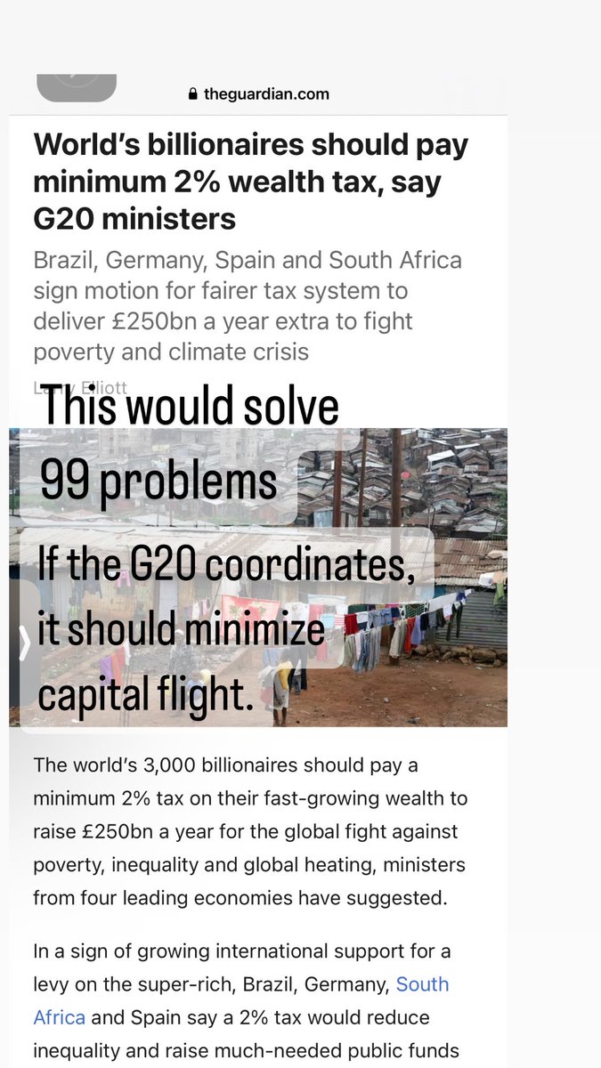 Global solidarity for a fairer future! G20 ministers from Brazil, Germany, Spain, and South Africa are calling for a 2% wealth tax on billionaires to tackle poverty, inequality, & the climate crisis. #WealthTax #FightInequality #ClimateAction #GlobalSolidarity #SustainableFuture