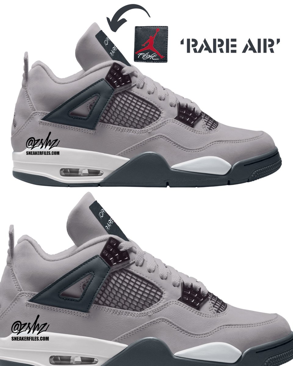 “Atmosphere Grey” Air Jordan 4 Rare Air releasing Spring 2025 🌪️