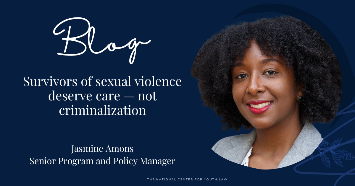 NCYLnews's tweet photo. Jasmine Amons, our Senior Program &amp; Policy Manager and a driving force behind California’s "Justice for Survivors" bill, writes in our blog about how the bill would help survivors of violence reclaim their lives. #SAAM #JusticeforSurvivors https://t.co/ktUCIJy5v6 https://t.co/376GzDV1i3