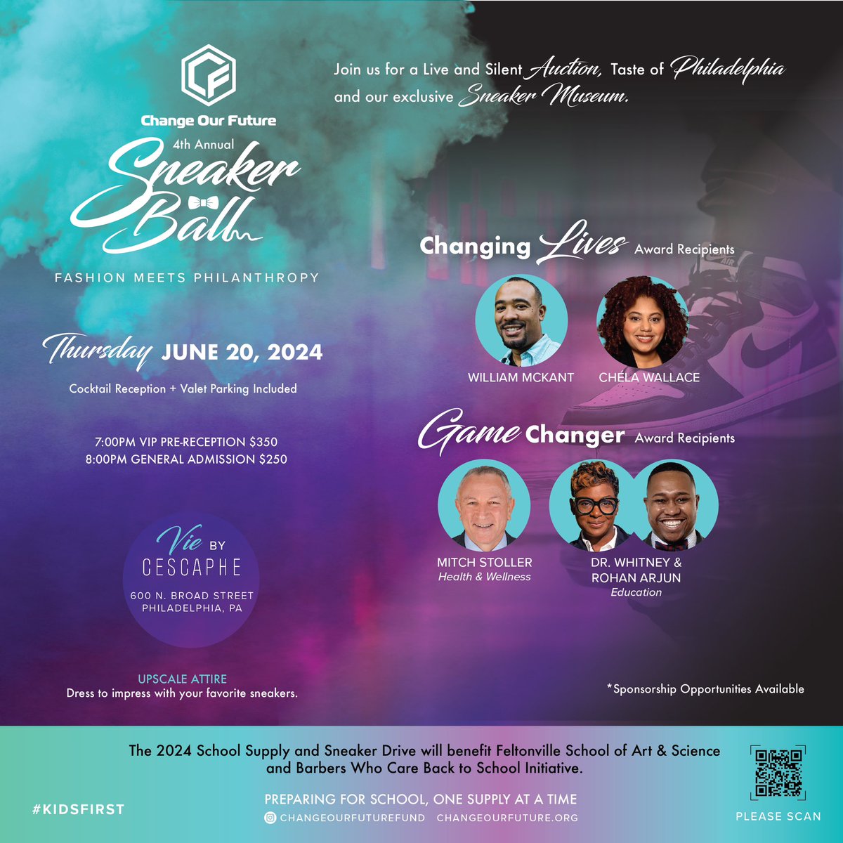 Thrilled to be one of the recipients for the 2024 Changing Lives Award by the Change Our Future Foundation. Join us on June 20th to celebrate the work we're doing for the youth. Let's keep changing lives! 💫 #kidsfirst #purpose