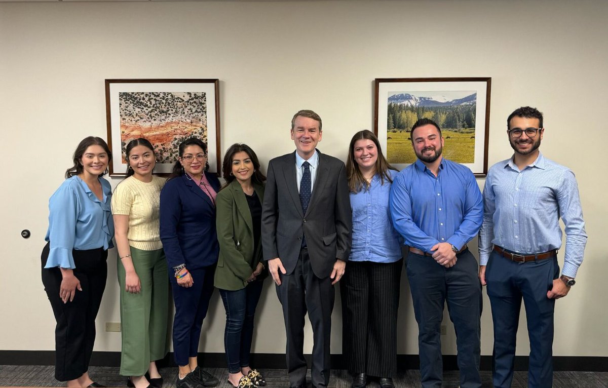 I met with our Colorado interns today to thank them for their dedication to serving Coloradans. Our offices would not be the same without all of their hard work.