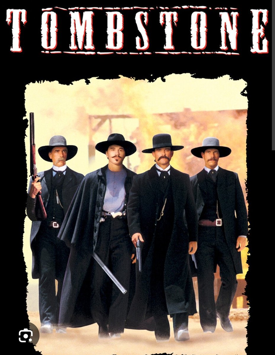 One of my most favorite movies in the world. Favorite line in the movie is, 'TELL THEM I'M COMING FOR THEM AND HELL'S COMING WITH ME!' What's your favorite line? #tombstonemovie #loveit #imyourhuckleberry #wyattearp #forevermovie #westerns