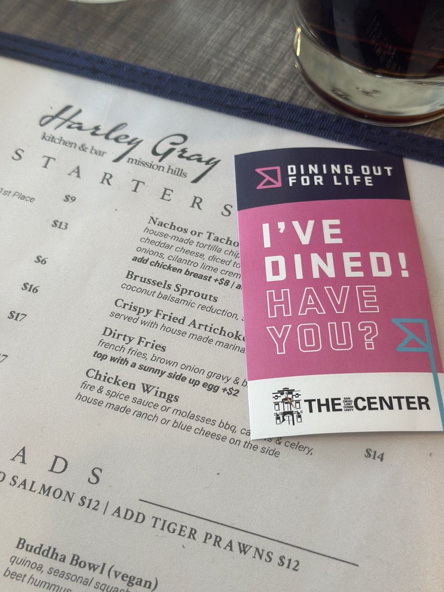 CMWhitburnD3's tweet photo. Our team was excited to support Dining Out For Life today! 🍽️ Let's come together to dine out and make a difference. Huge thanks to the @LGBTCenter and all the participating restaurants for their incredible work and dedication to our community.
#DiningOutForLife https://t.co/BwOVSaYtZl