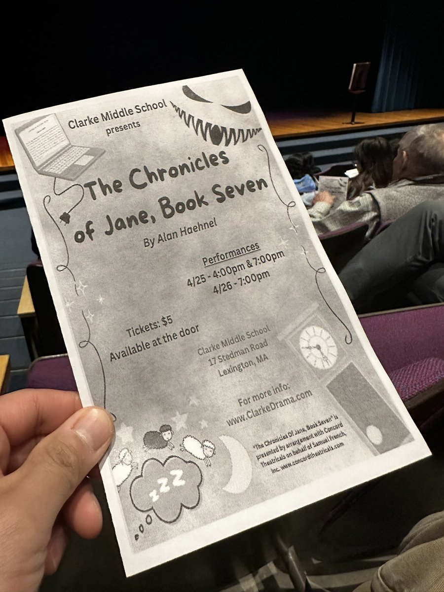 LexPerformArts's tweet image. Whoa!!! Clarke MS’ play, The Chronicles of Jane, Book 7 is a must see! So creative, well paced, and exceptionally executed by the cast and crew! Congrats to them and their teachers, Ms. Brown and Mr. Ward! @lexingtonsuper @NotesByMrsC @folmads